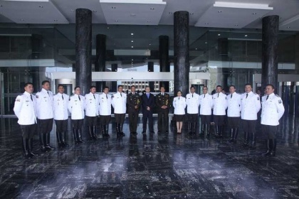 Ceremonia de ascenso del personal de tropa en la Escolta Legislativa se registró hoy