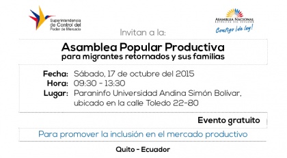 Organizan asamblea popular productiva para migrantes retornados y sus familias