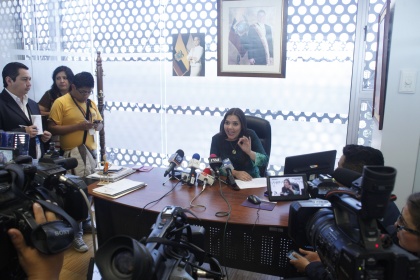  Audio sobre supuesto “plan conspirador” preocupa a Alejandra Vicuña