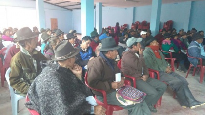 Créditos para comunidades, frontera agrícola y escrituras temas de interés en Cebadas
