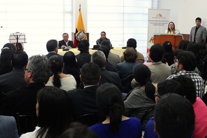 Asambleísta, Ximena Ponce, en su rendición de cuentas