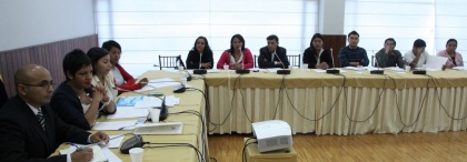 María José Carrión hace acompañamiento al trabajo de las juntas parroquiales