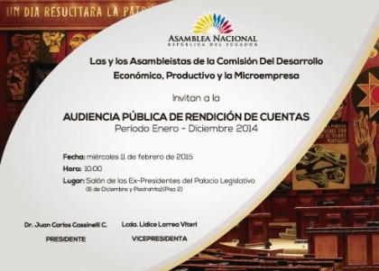 Comisión de Desarrollo Económico realizará su rendición de cuentas a la ciudadanía