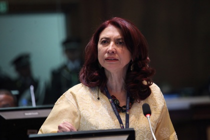Asambleísta María Augusta Calle, coordinadora Regional del Frente Parlamentario  contra el Hambre de América Latina y el Caribe. Foto - Archivo