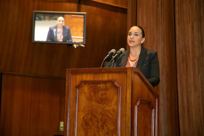 Presidenta de la Asamblea cumple agenda en Bolivia