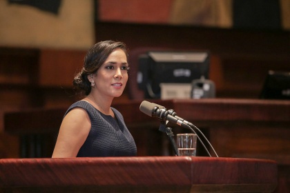 Viviana Bonilla Salcedo, primera vicepresidenta del Parlamento.