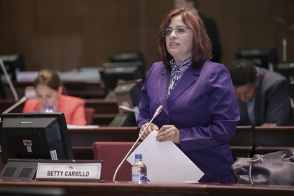 Ley responde a interés de las grandes mayorías: Betty Carrillo