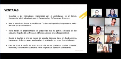 Comision Justicia, ley anticontrabando