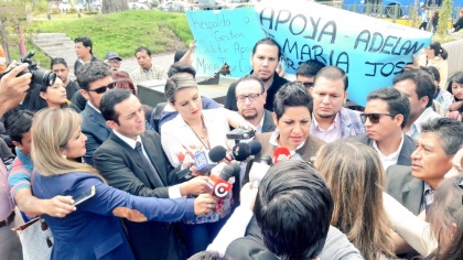 María José Carrión, en declaración a medios de comunicación. Foto Archivo