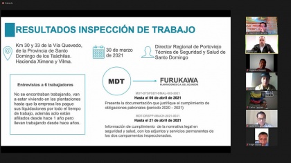 Comisión de Derechos Colectivos, caso Kurukawa, ministros de Gobierno, Trabajo y Presidente del Consejo Directivo del Iess,