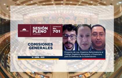 Expertos económicos emiten criterios sobre proyecto urgente en el Pleno de la Asamblea