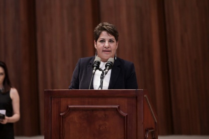 Asambleísta María José Carrión, presidenta de la Comisión de Fiscalización y Control Político. Foto - Archivo