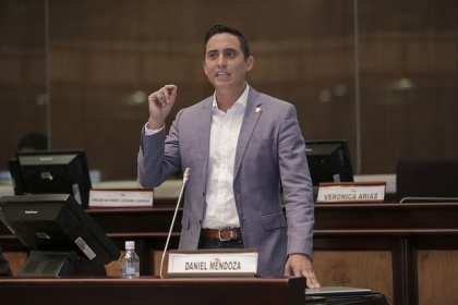 Daniel Mendoza, asambleísta por Manabí y miembrro de la Comisión de Desarrollo Económico.