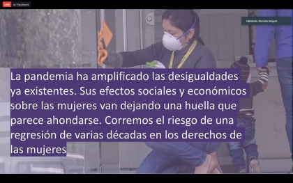 Grupo Parlamanetario por los Derechos de las Mujeres, violencia de la mujer durante la pandemia,