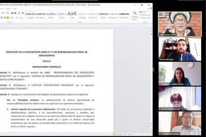 Justicia especializada para adolescentes será tema de debate en la Comisión Ocasional de la Niñez