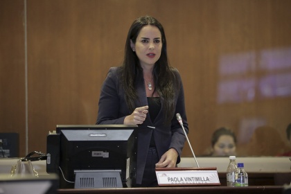 Asambleísta Paola Vintimilla. Foto - Archivo