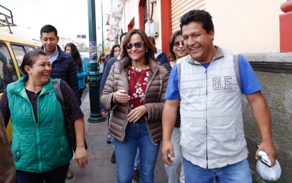 Elizabeth Cabezas. Asamblea Nacional. Visita Riobamba