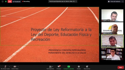 Comisión del Derecho a la Salud, reformas a ley de Deporte,