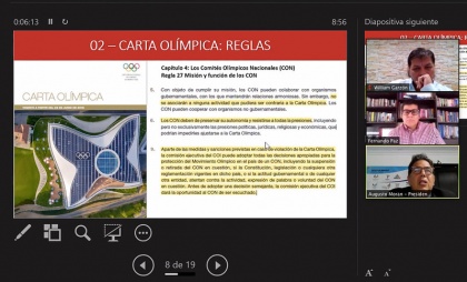 Comisión del Derecho a la Salud, taller: Hacia una nueva visón del Deporte en el Ecuador, Secretaria del Deporte, CON,