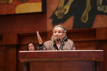 Sara Oviedo, del Comité de los Derechos del Niño de las Naciones Unidas