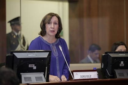 Asambleísta Doris Soliz,presidenta de la Comisión de Relaciones Internacionales 